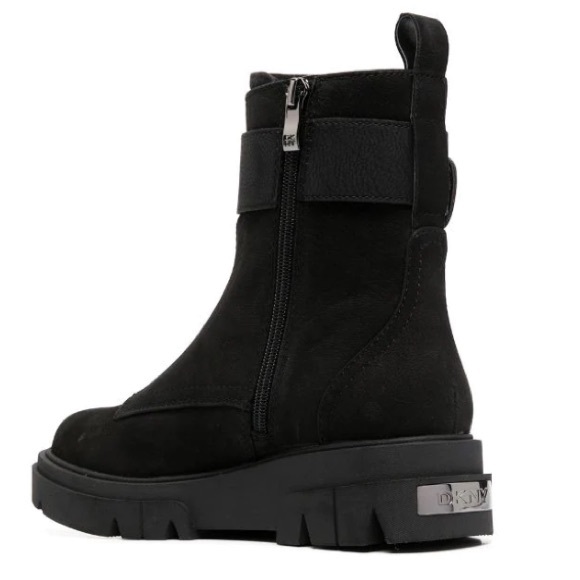 DKNY Combat Ankle Boots Size 7 M - Picture 6 of 16